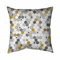 Begin Home Decor 20 x 20 in. Beehive Pattern-Double Sided Print Indoor Pillow 5541-2020-MI50